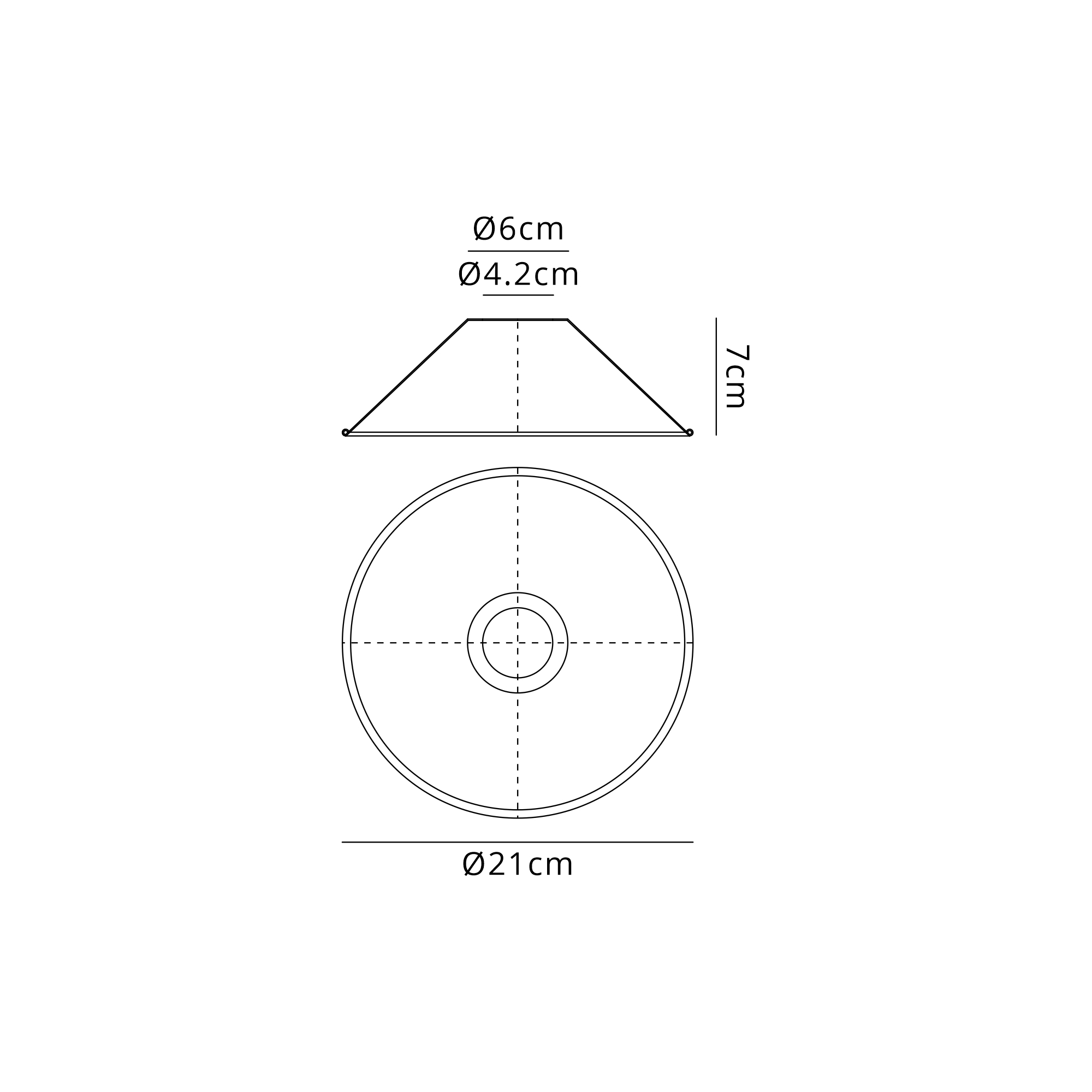 D1031/SN  Dreifa Curved 210mm Shallow Cone (MA) Satin Nickel/Silver Metal Shade